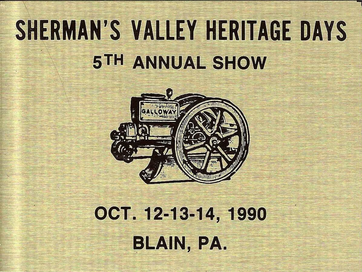 Sherman's Valley Heritage Days 1990 Commemorative Plate