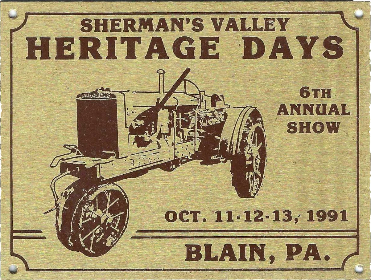 Sherman's Valley Heritage Days 1991 Commemorative Plate