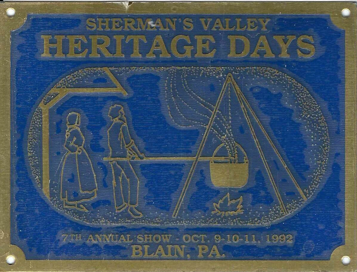 Sherman's Valley Heritage Days 1992 Commemorative Plate