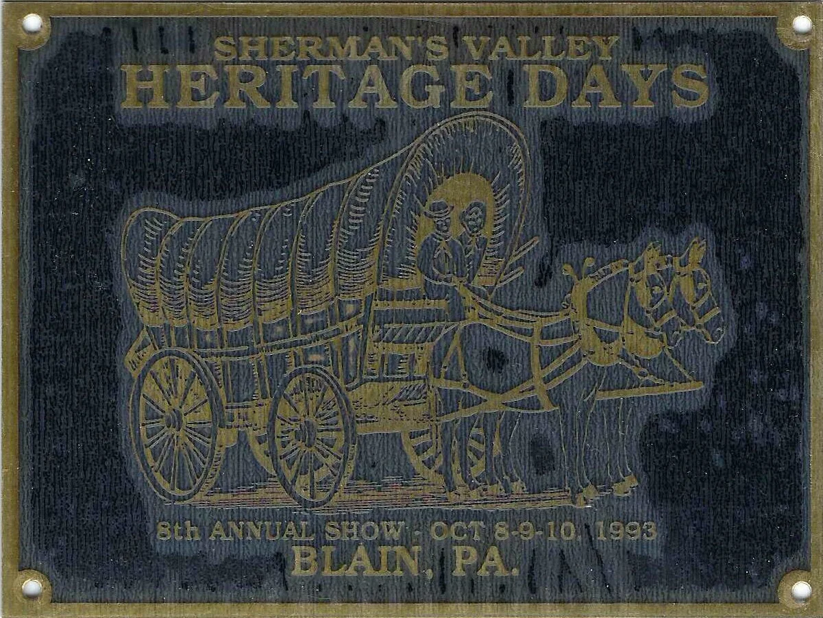 Sherman's Valley Heritage Days 1993 Commemorative Plate