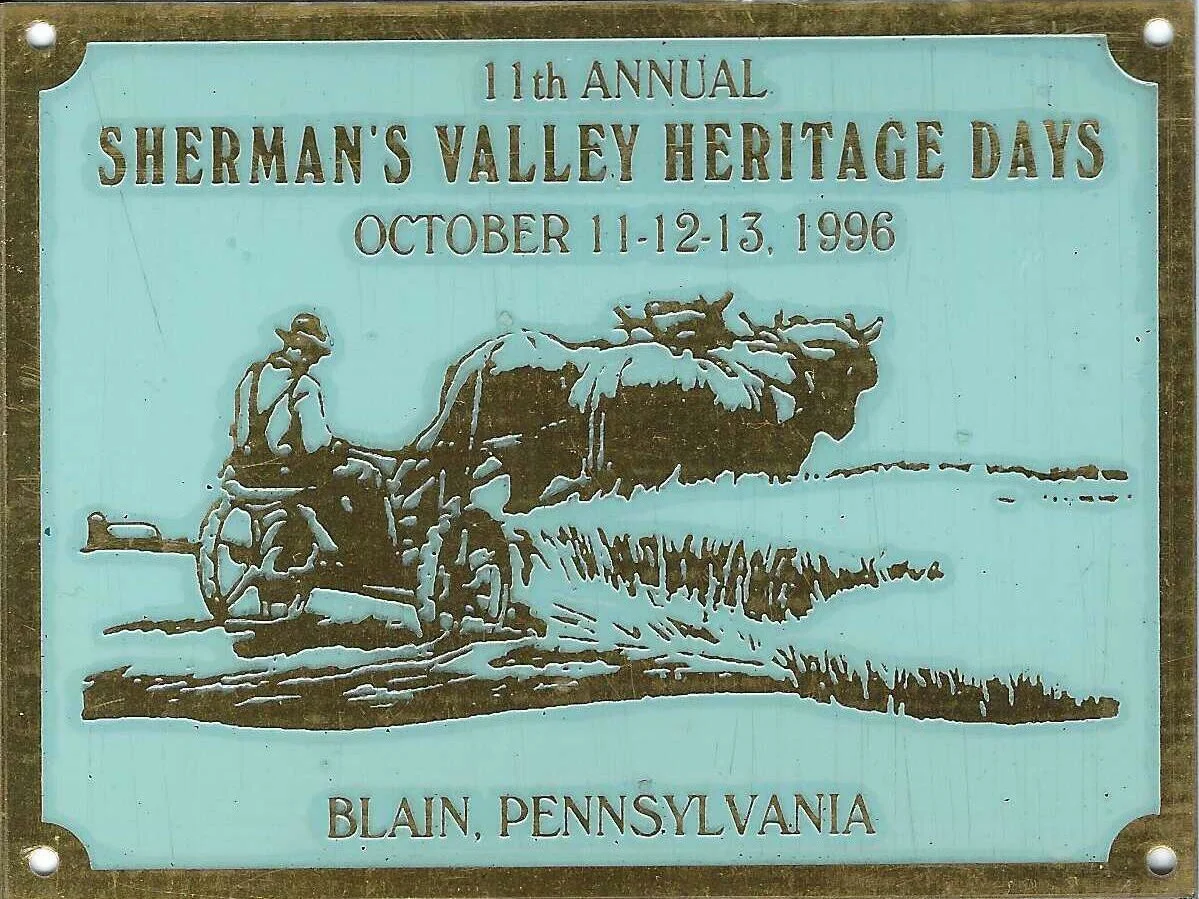 Sherman's Valley Heritage Days 1996 Commemorative Plate