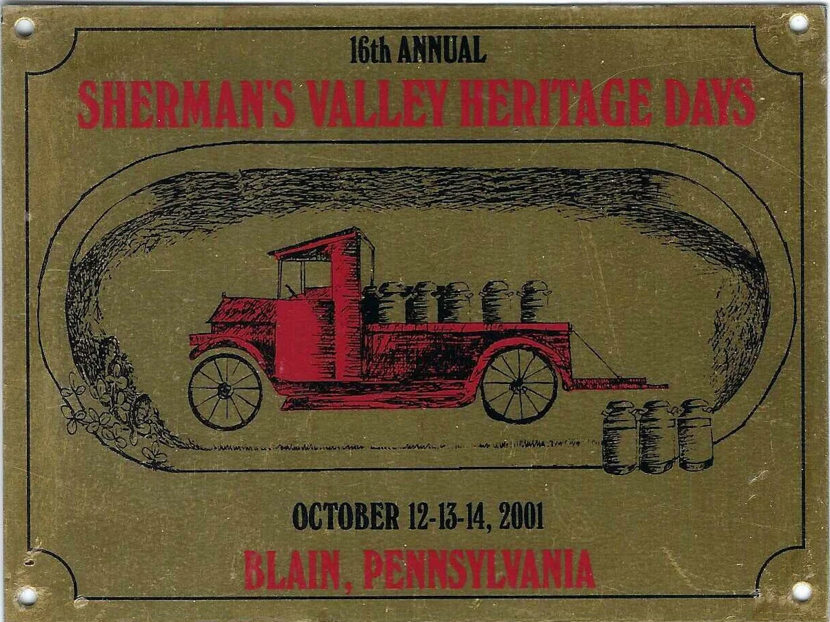 Sherman's Valley Heritage Days 2001 Commemorative Plate