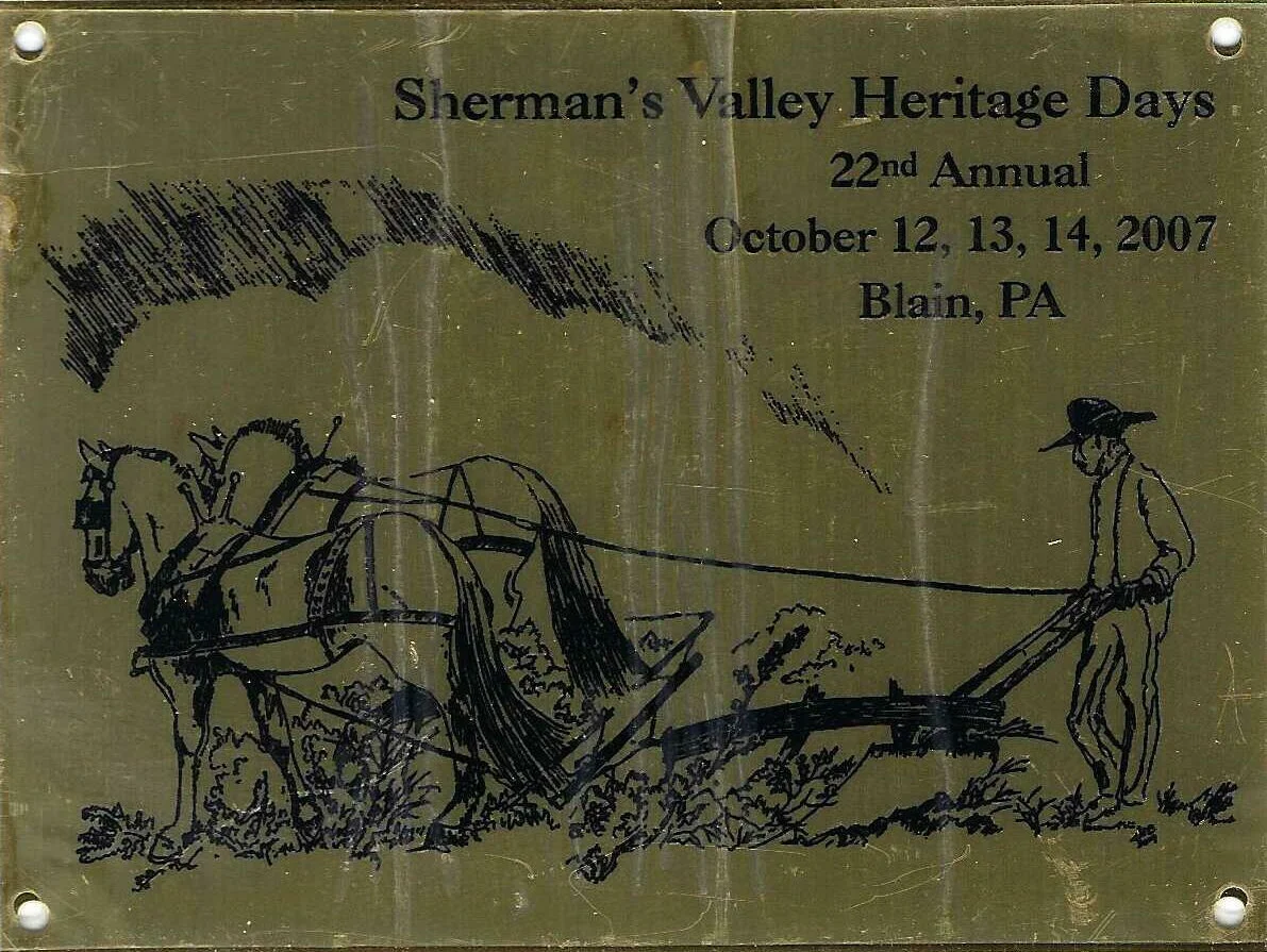 Sherman's Valley Heritage Days 2007 Commemorative Plate