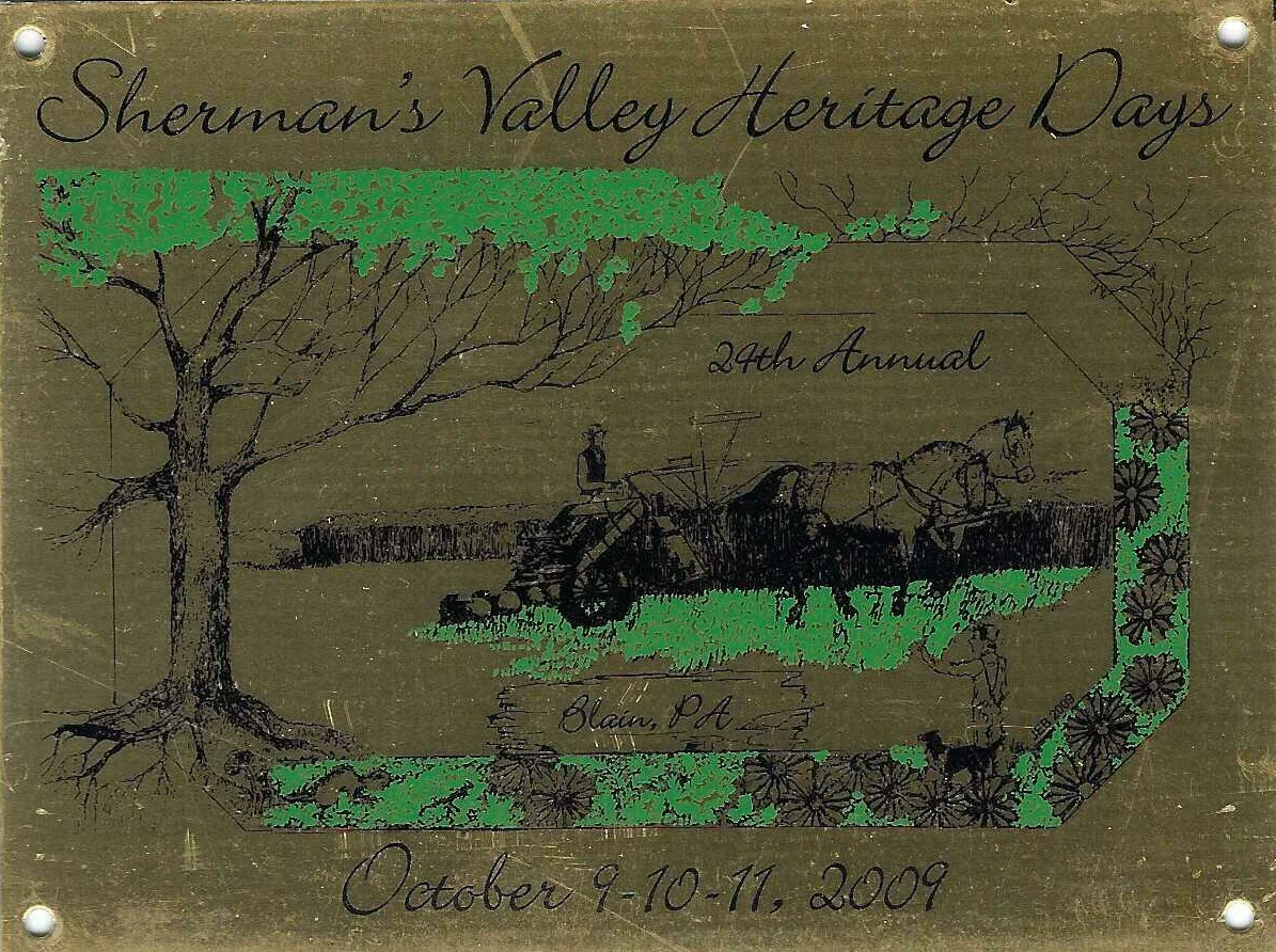 Sherman's Valley Heritage Days 2009 Commemorative Plate