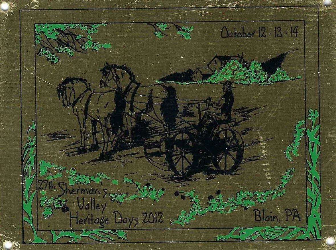 Sherman's Valley Heritage Days 2012 Commemorative Plate