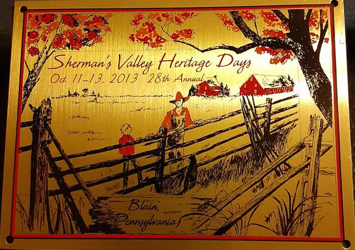 Sherman's Valley Heritage Days 2013 Commemorative Plate