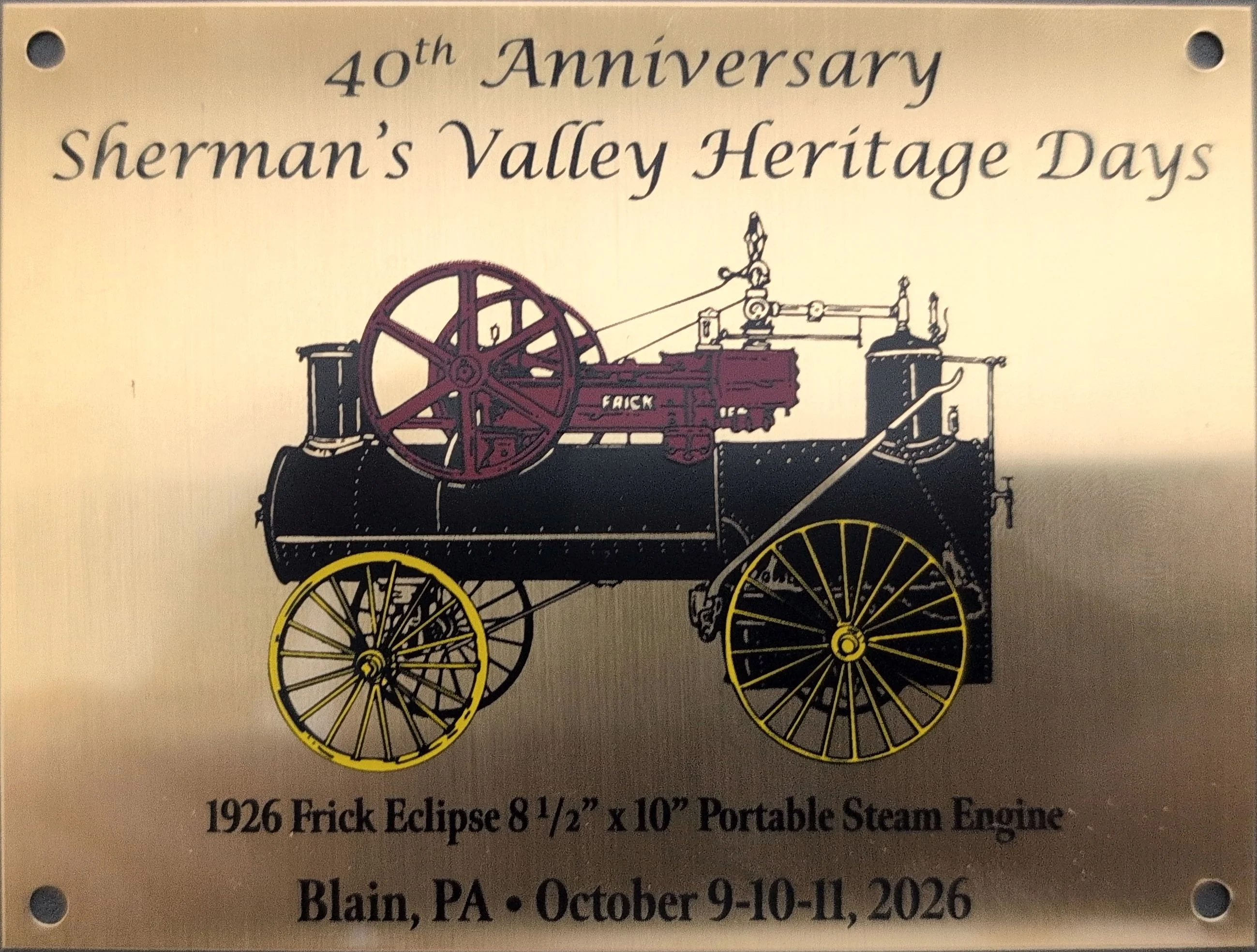 Sherman's Valley Heritage Days 2026 Commemorative Plate